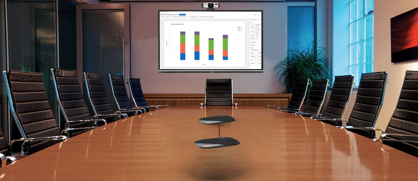 Supports Cascading for Large-Sized Conference Rooms